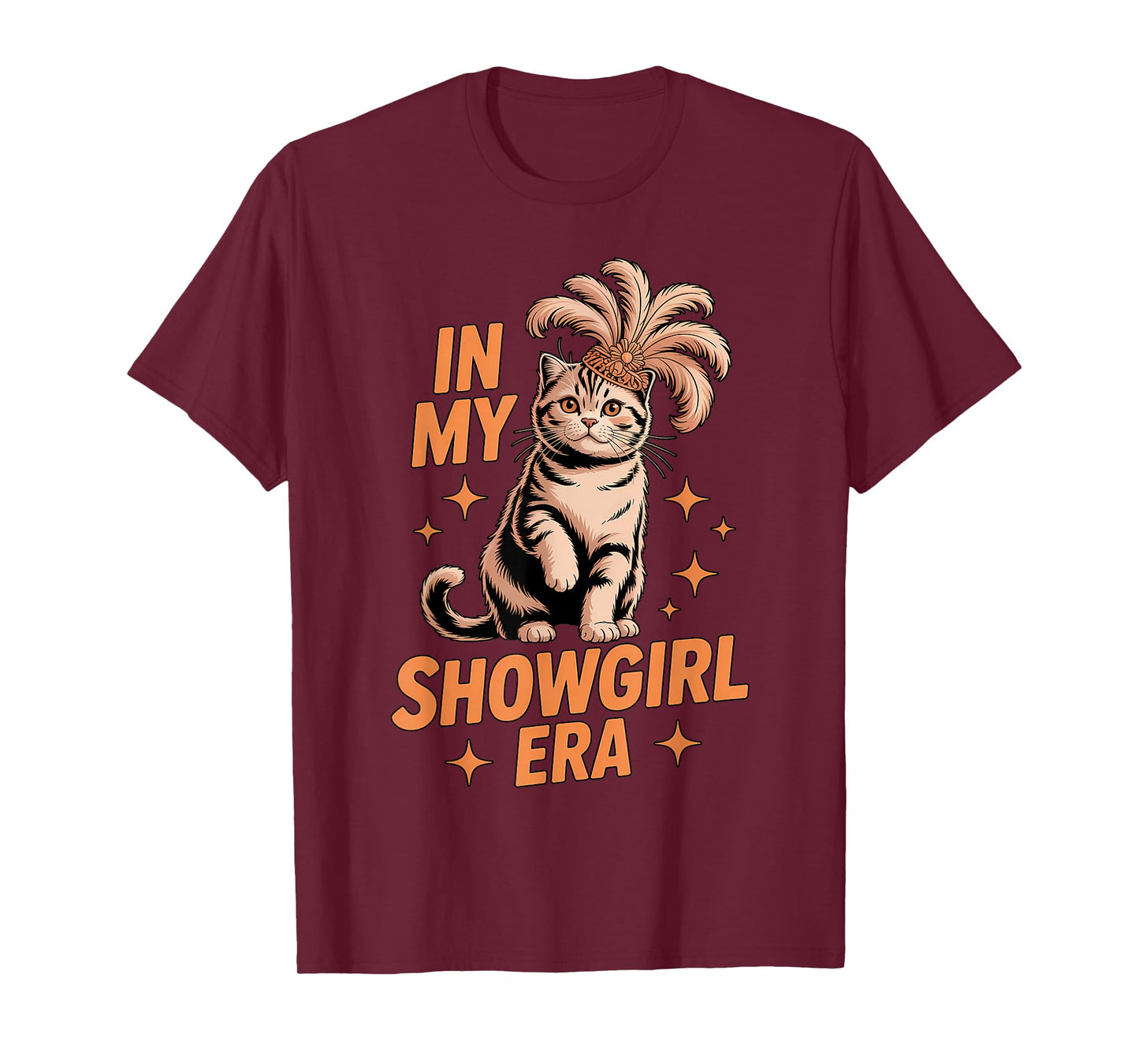 Show Girl Era Cat Graphic Outfit for Women Girls T-Shirt