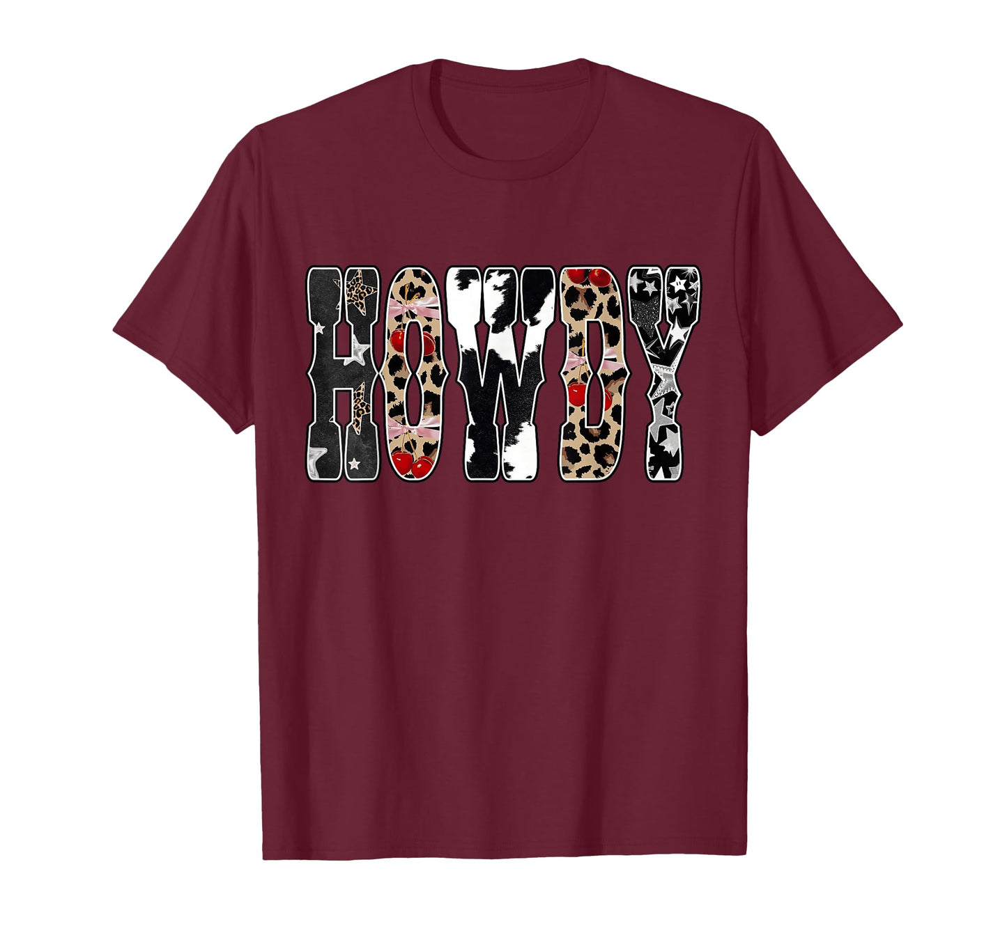 Howdy Country Western Cowgirl Leopard Rodeo Southern Girls T-Shirt