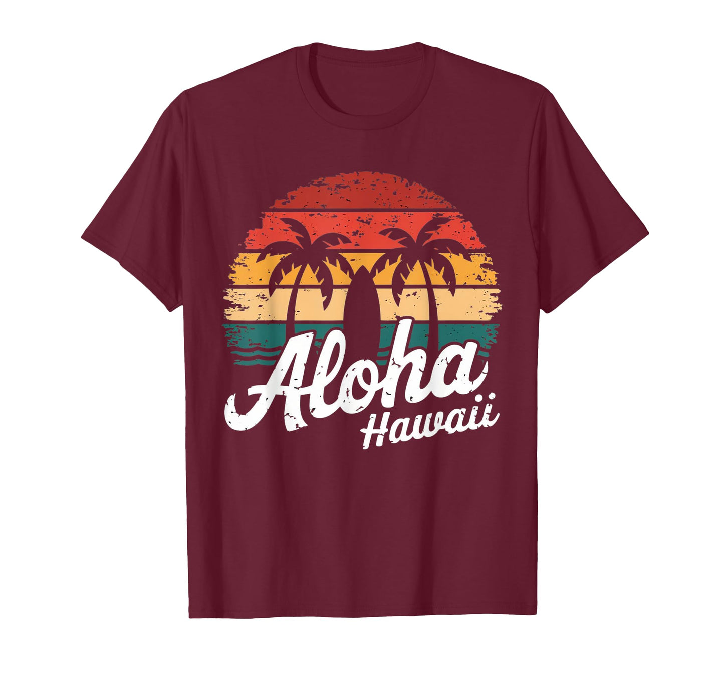 Aloha Hawaii Hawaiian Island sun Beach Surfboard Surf squad T-Shirt