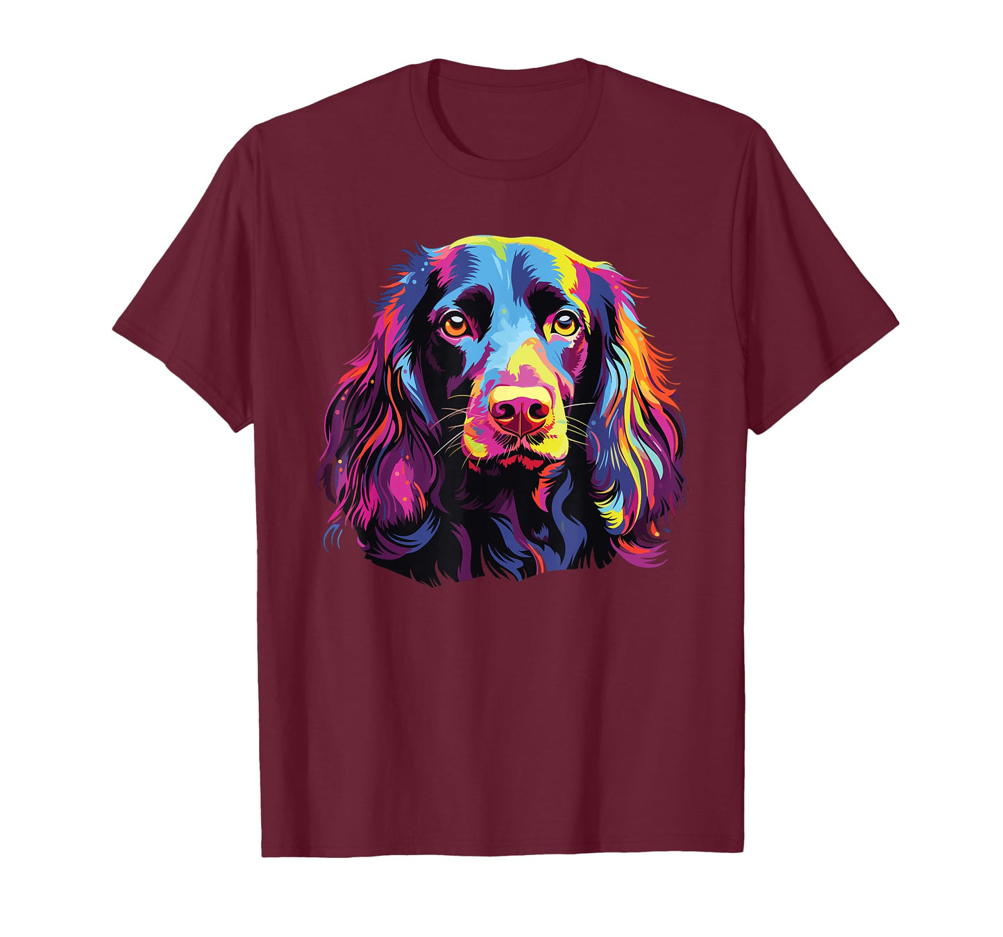 Watercolor Colorful Boykin Spaniel Dogs T-Shirt