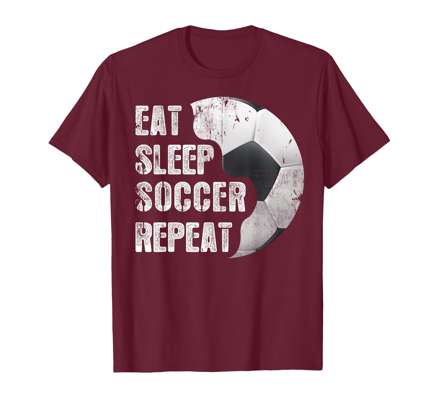 EAT SLEEP SOCCER REPEAT Funny Baseball Softball Player T-Shirt