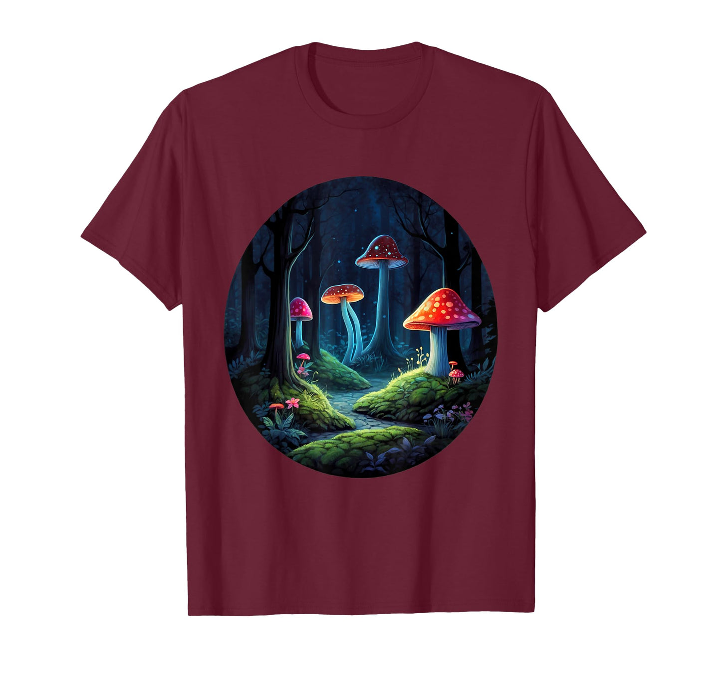 Magical Whimsical Forest Mushrooms | Enchanting Kids Design T-Shirt