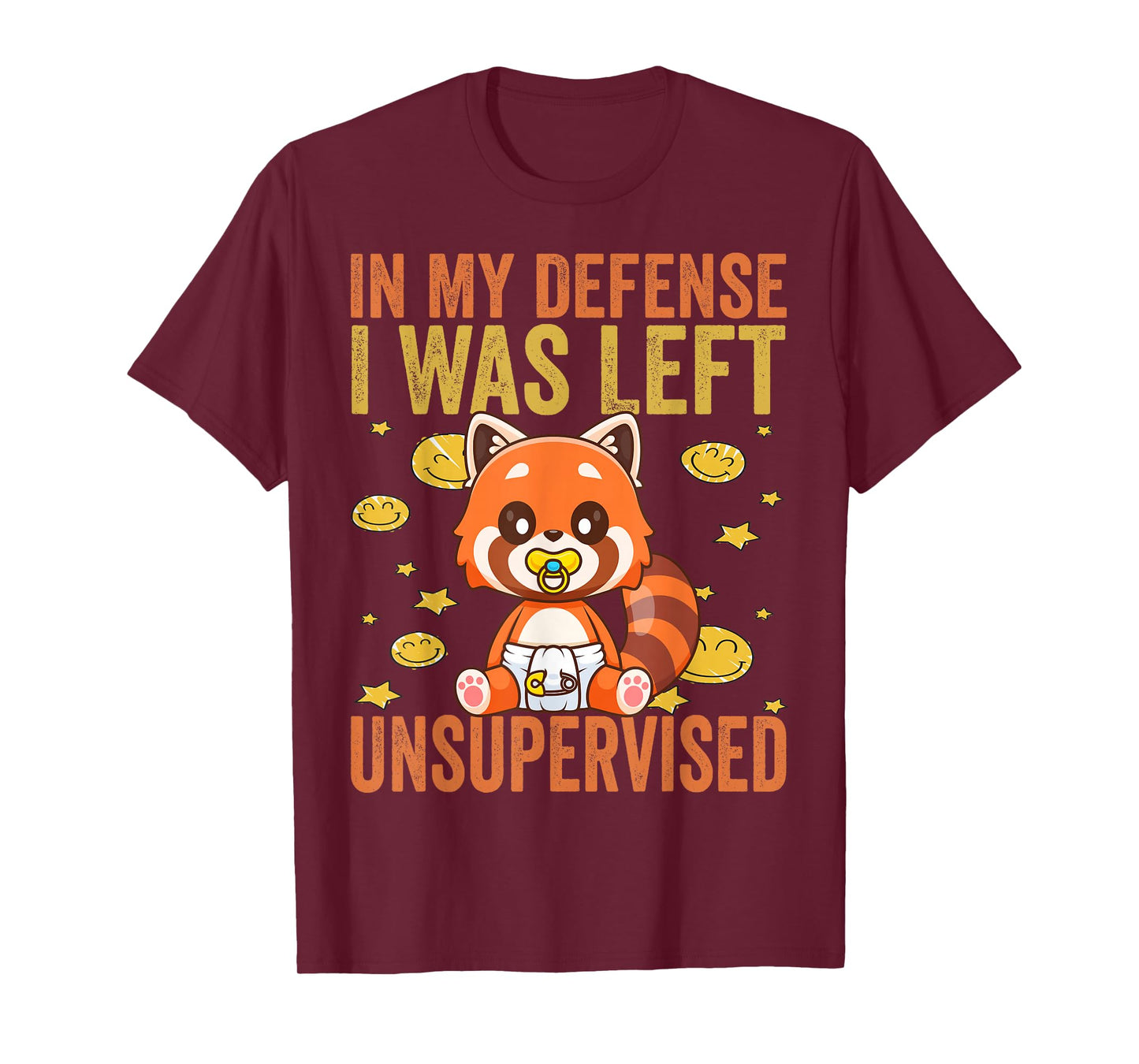 In My Defense I Was Left Unsupervised - Funny Kids toddlers T-Shirt