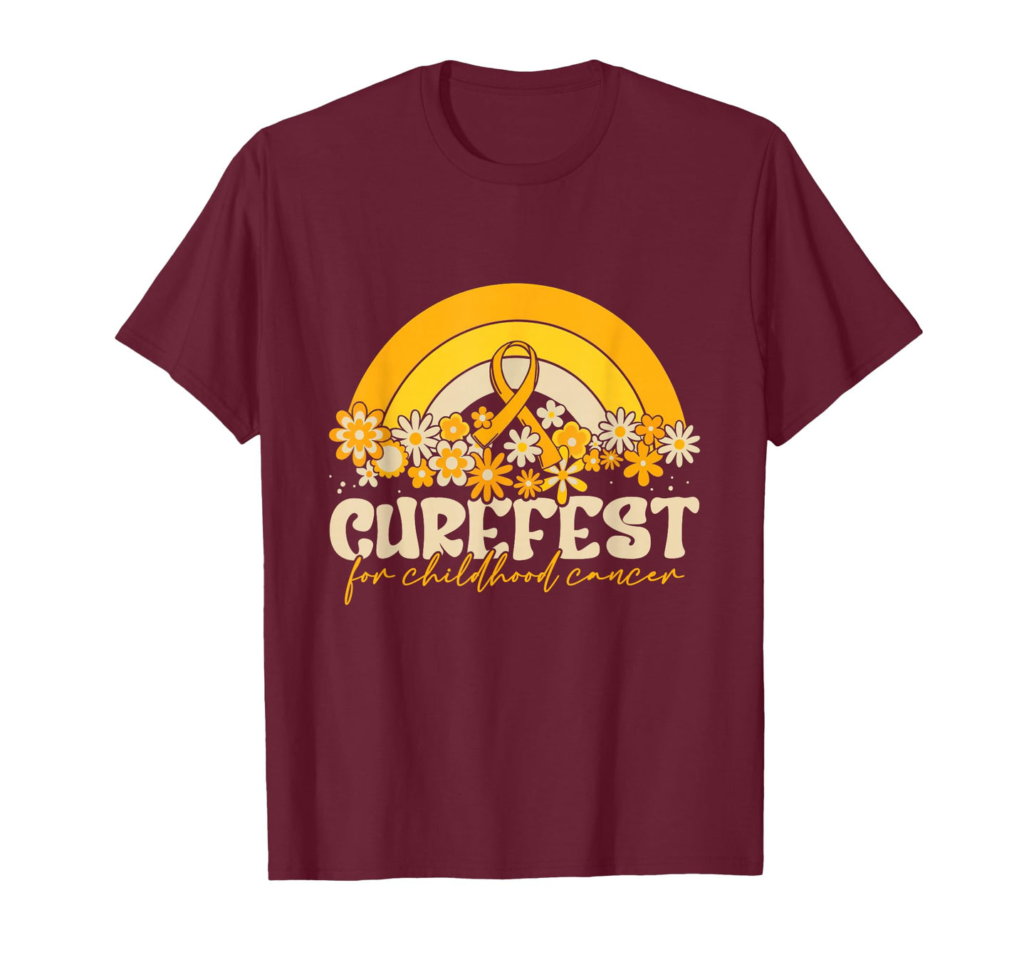 CureFest 2025 CureFest for Childhood Cancer Wear Gold T-Shirt
