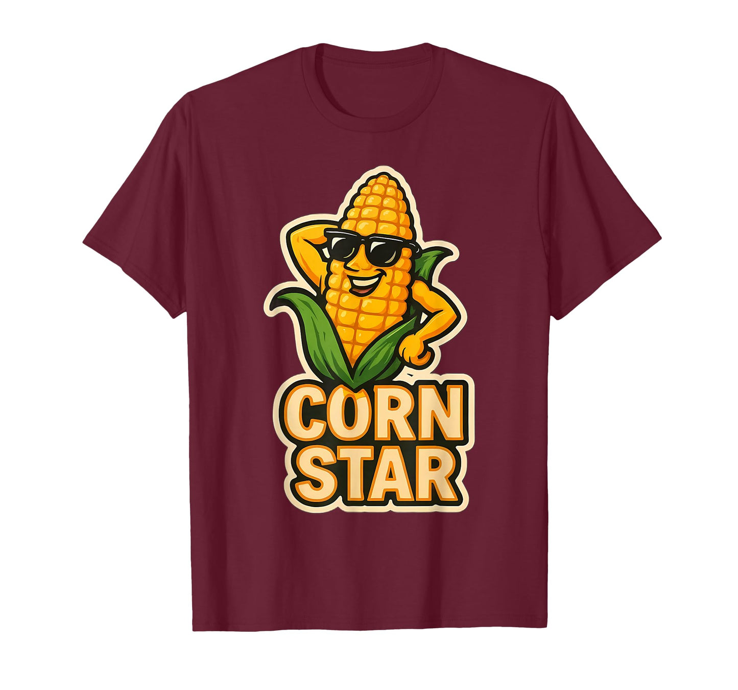 CornStar with Sunglasses Funny Farmer Corncob Cob Maize T-Shirt