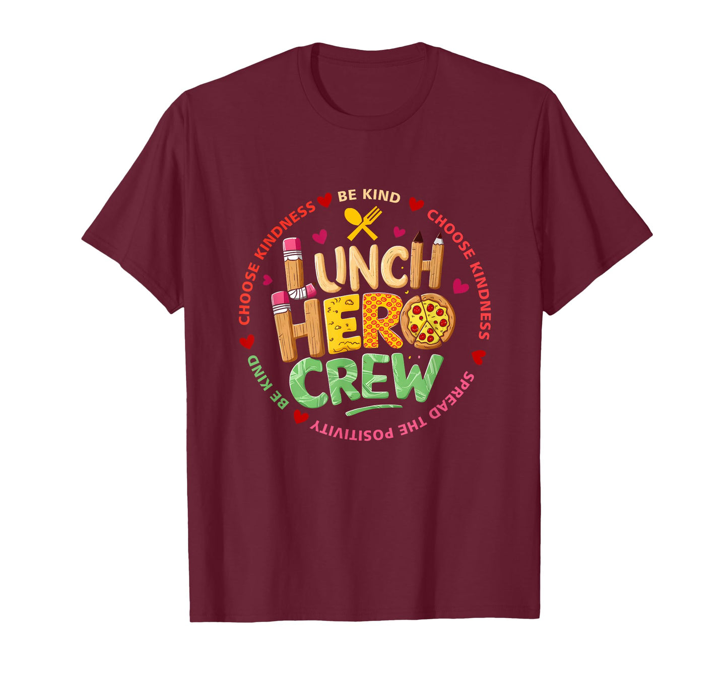 School Lunch Hero Squad Funny Cafeteria Workers Crew Lady T-Shirt