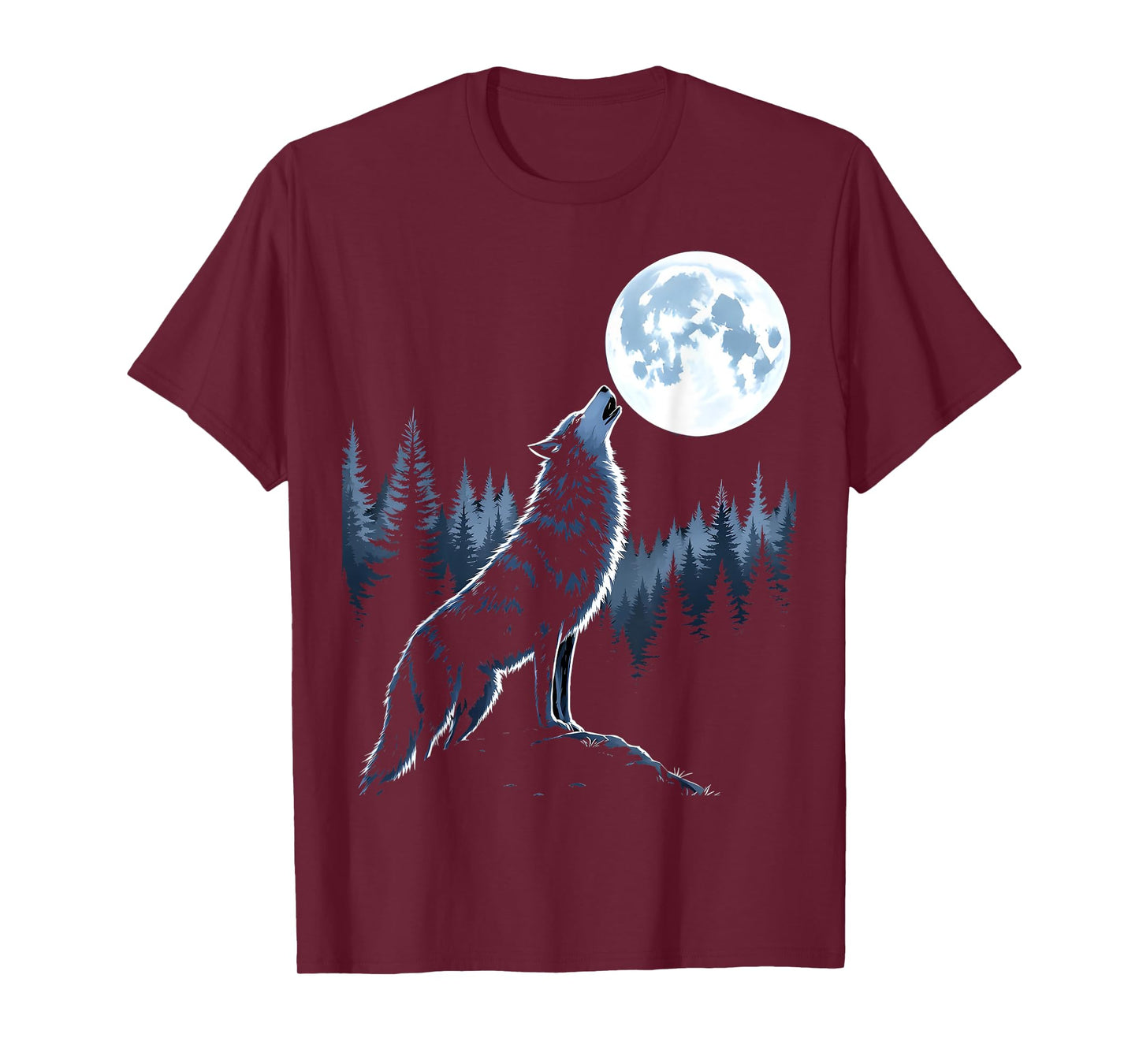 Wolf howling at moon howling wolf wildlife lovers T-Shirt