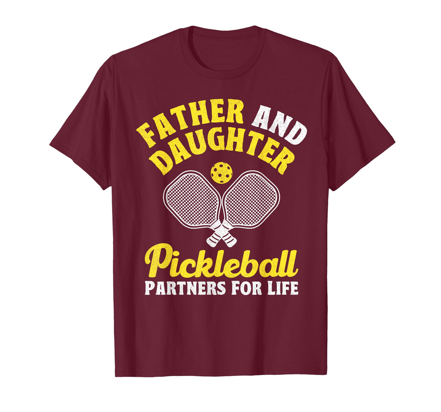 Father And Daughter Pickleball Partners For Life Funny T-Shirt