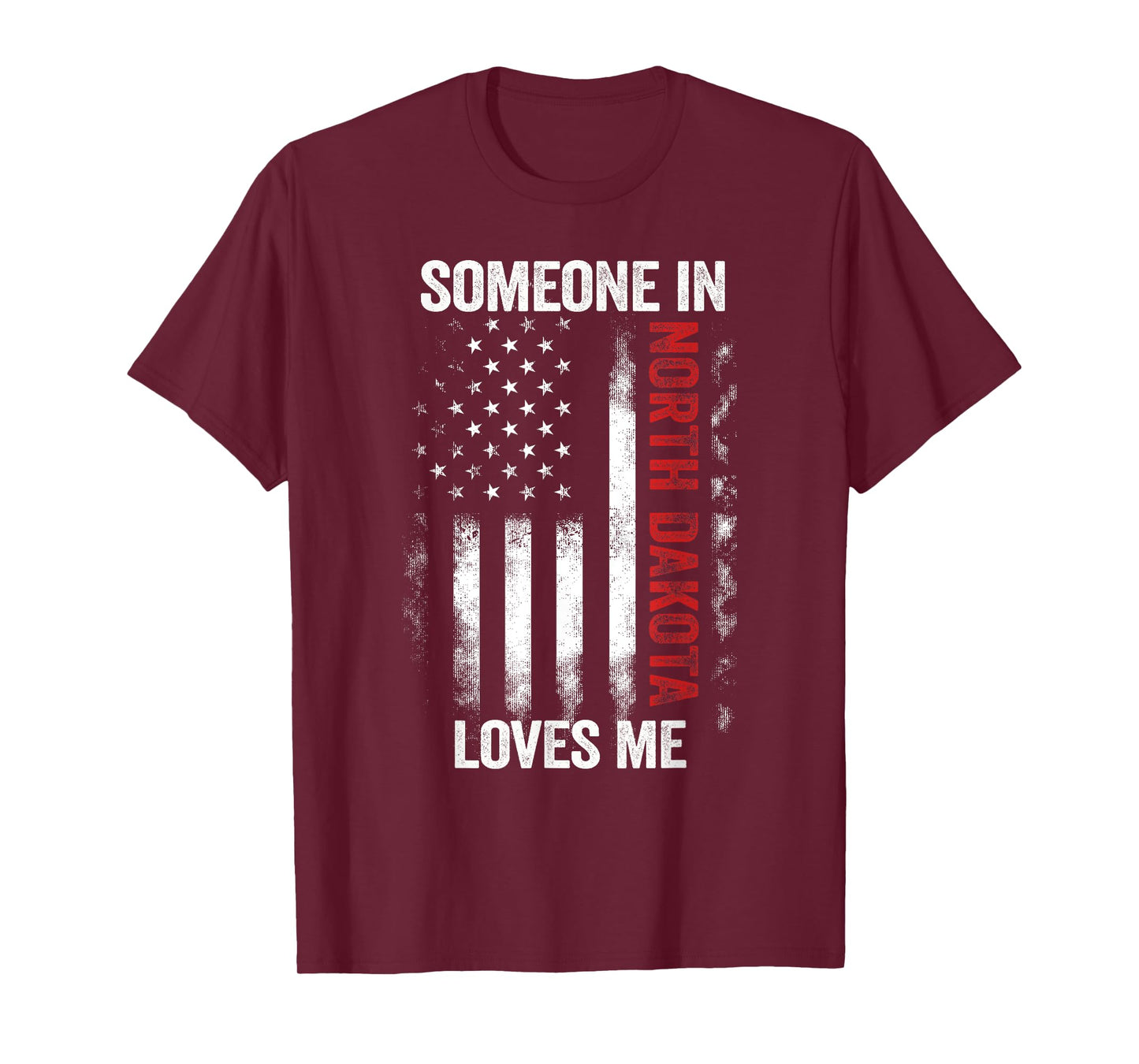 Someone In North Dakota Loves Me Peace Garden State T-Shirt