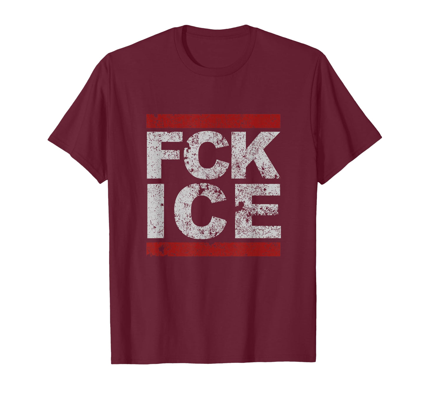 FCK ICE Distressed_ T-Shirt