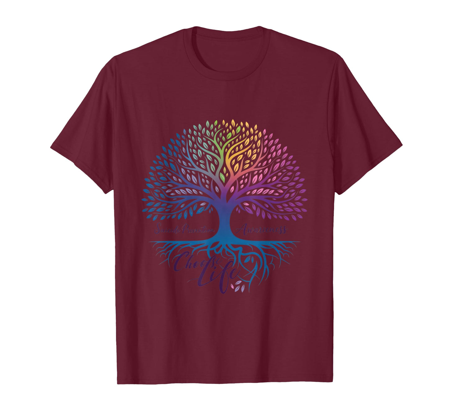 Tree Of Life Choose Life Suicide Prevention Awareness T-Shirt