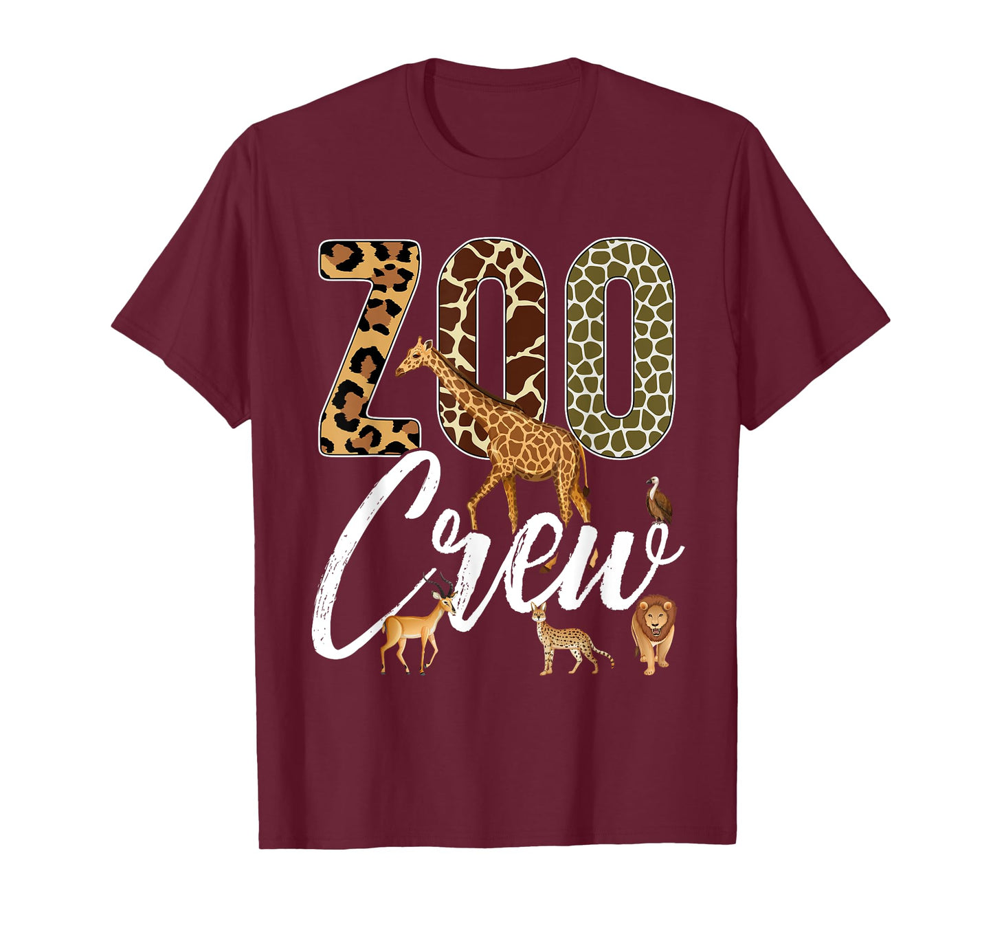 Zoo Crew Animals Safari Guide Vacation Wildlife Jungle Fan T-Shirt