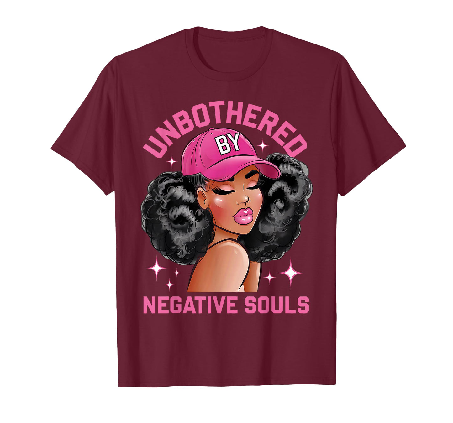 Unbothered By Negative Souls Juneteenth Black Women Freedom T-Shirt