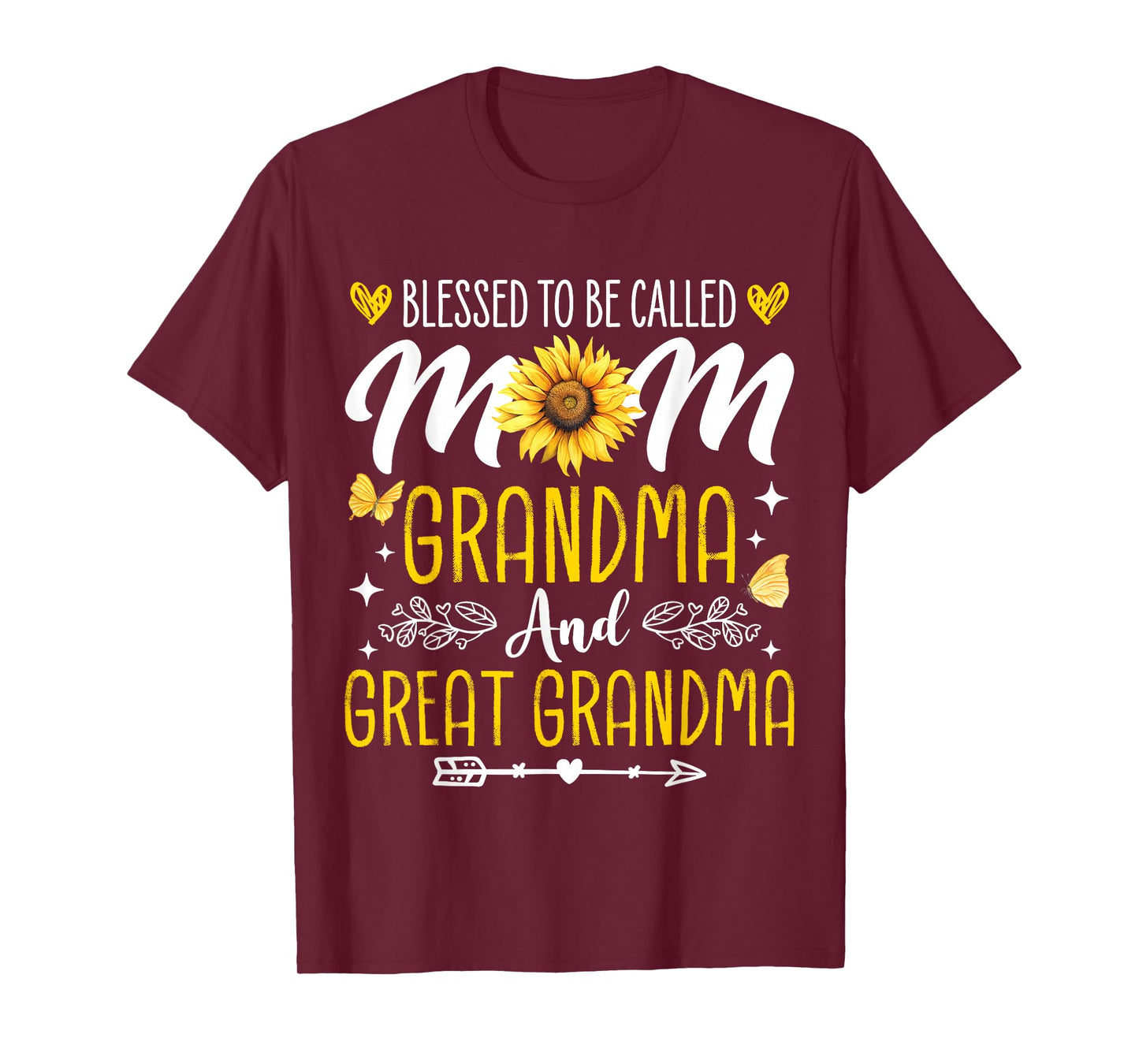 Mother's Day Blessed To Be Called Mom Grandma Great Grandma T-Shirt