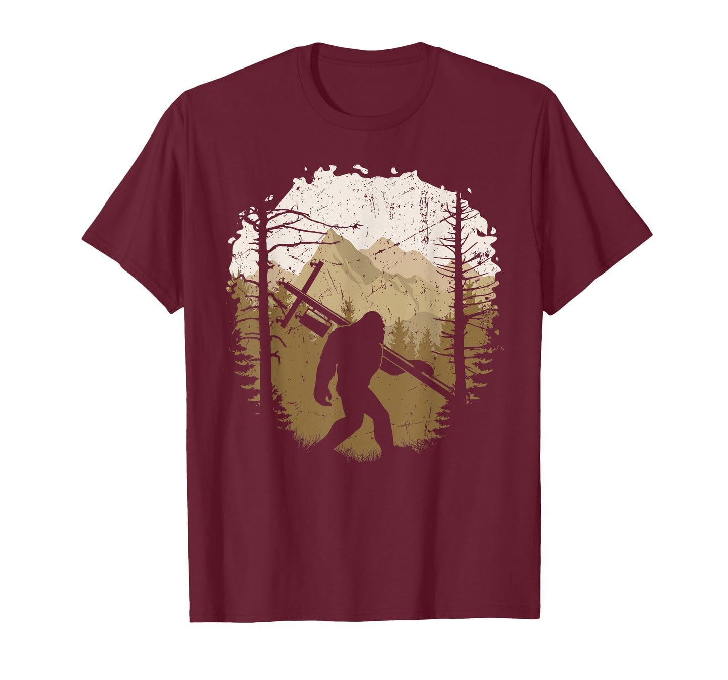 Funny Bigfoot Lineman Power Electrician Sasquatch Lineworker T-Shirt
