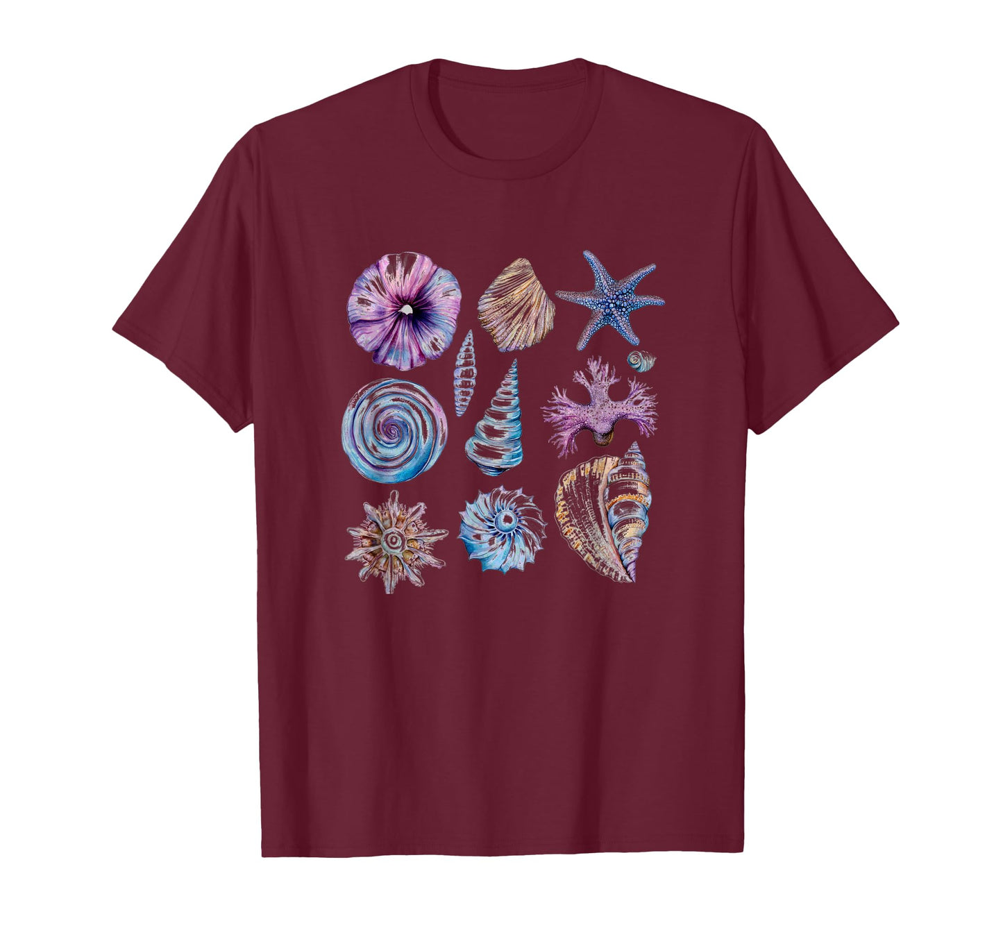 Seashells And Starfish Ocean Life T-Shirt