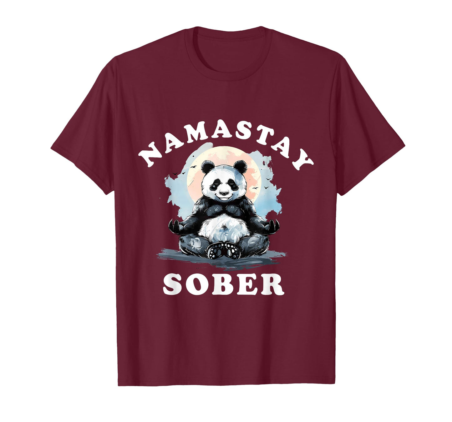 Bear Namastay Sober NA AA Alcoholics Anonymous Mediation T-Shirt