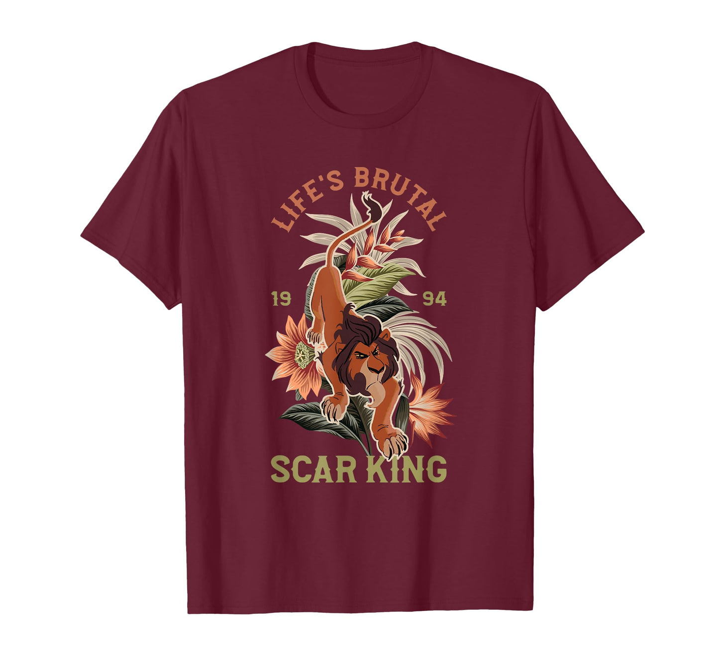 Disney The Lion King Anniversary ’94 Scar King Life’s Brutal T-Shirt
