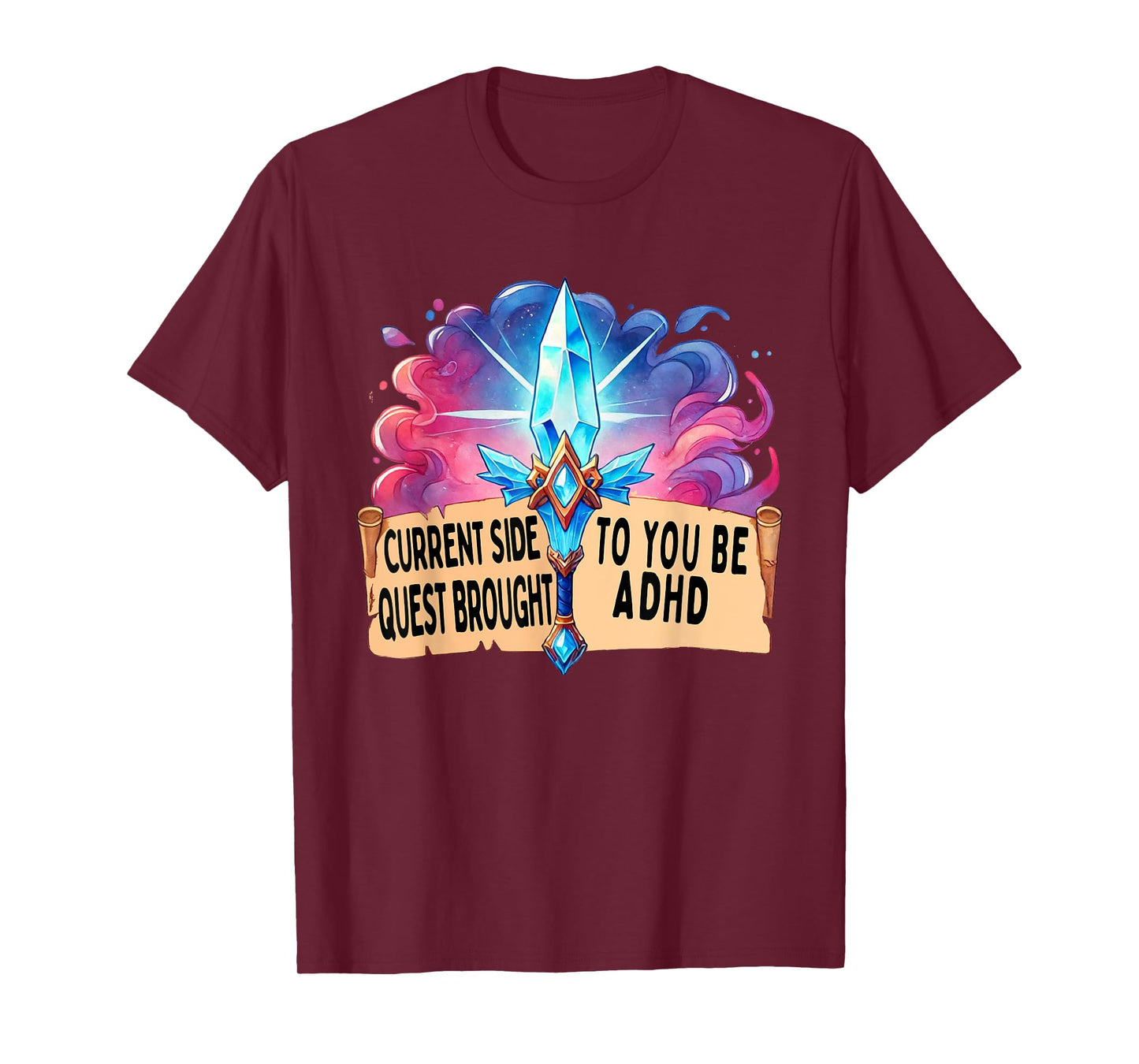 Current Side Quest Brought to You by ADHD | Funny ADHD meme T-Shirt