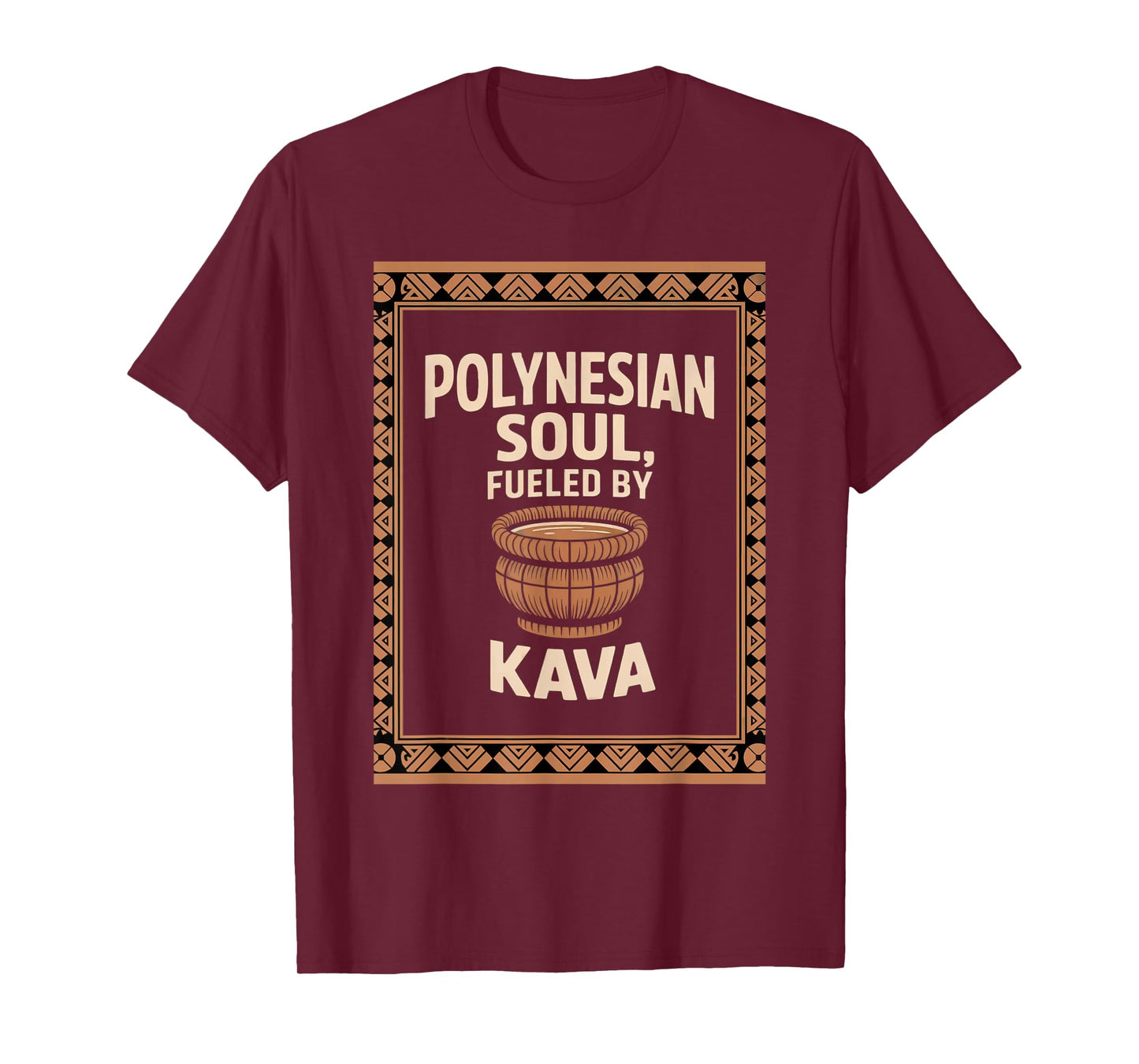 Pacific Island Kava Culture Artwork Design T-Shirt