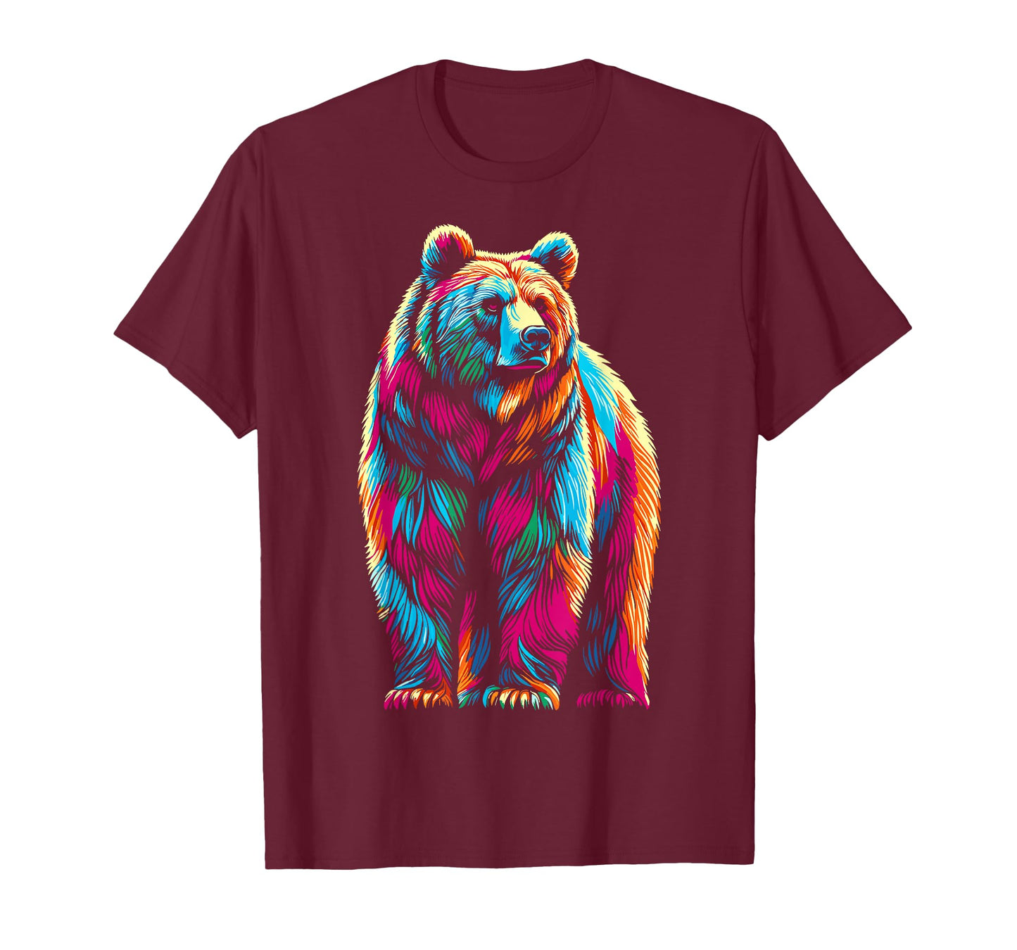 Bear Wildlife Colorful Bear T-Shirt