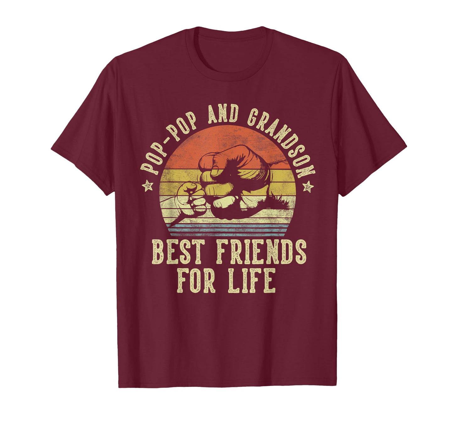 Pop-Pop and Grandson Best Friends for Life Funny Pop-Pop T-Shirt