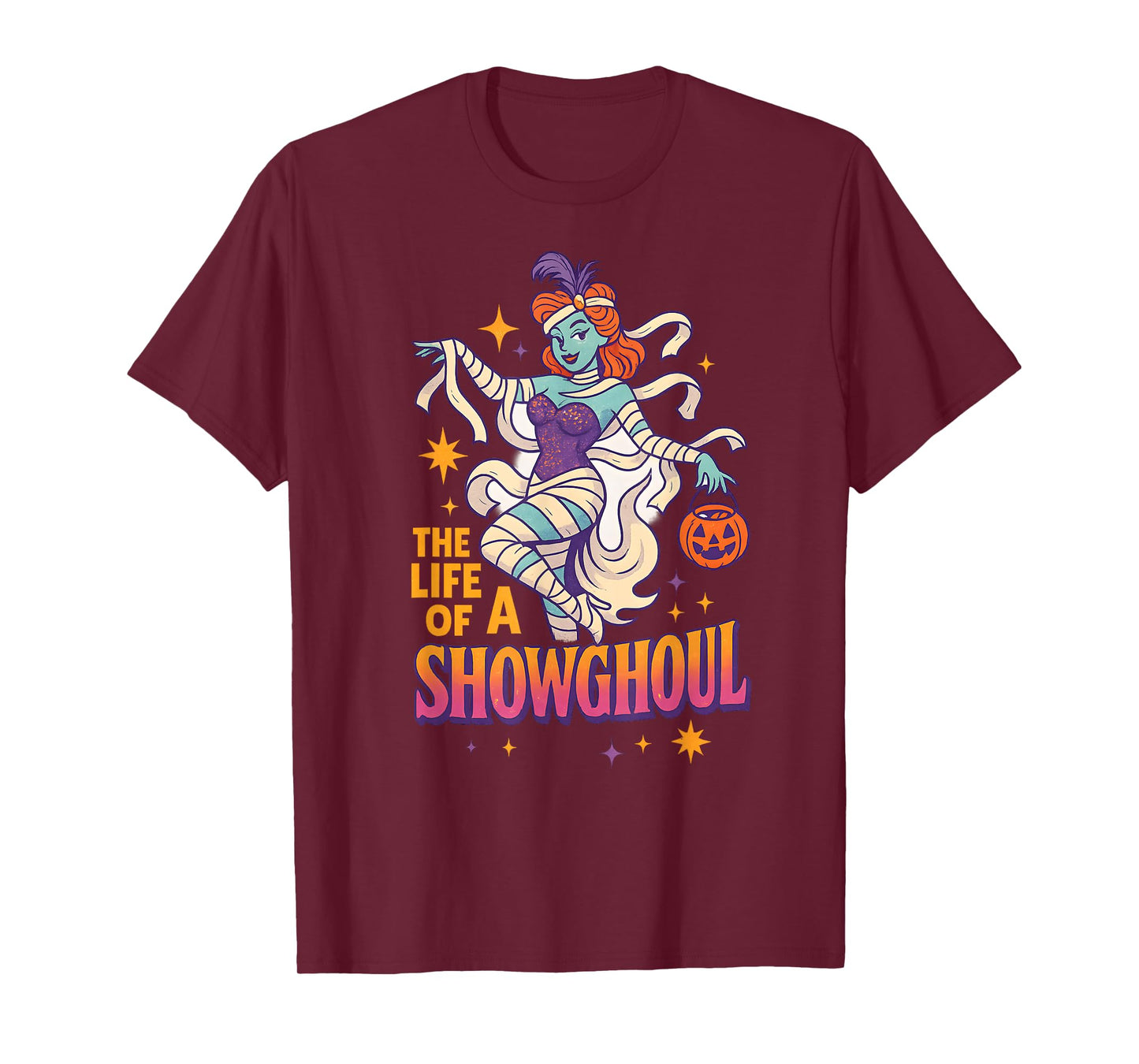 The Life of a Showghoul Funny Halloween Broadway Ghost T-Shirt