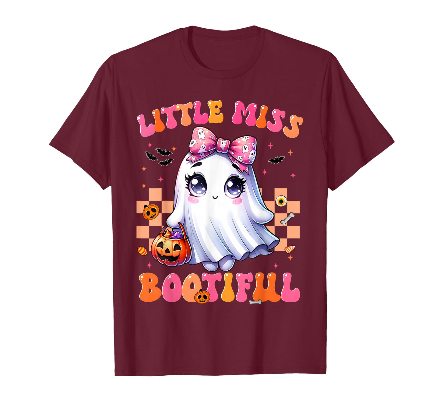 Coquette Boo Little Miss Bootiful Halloween Custumes Girls T-Shirt