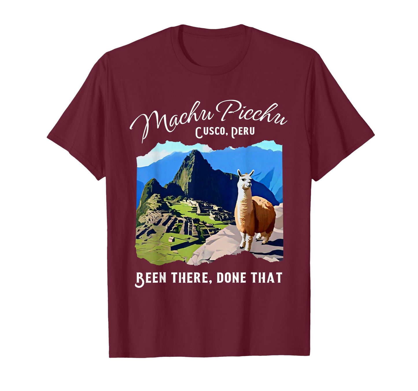 Peru Cusco Llama Souvenir Machu Picchu T-Shirt