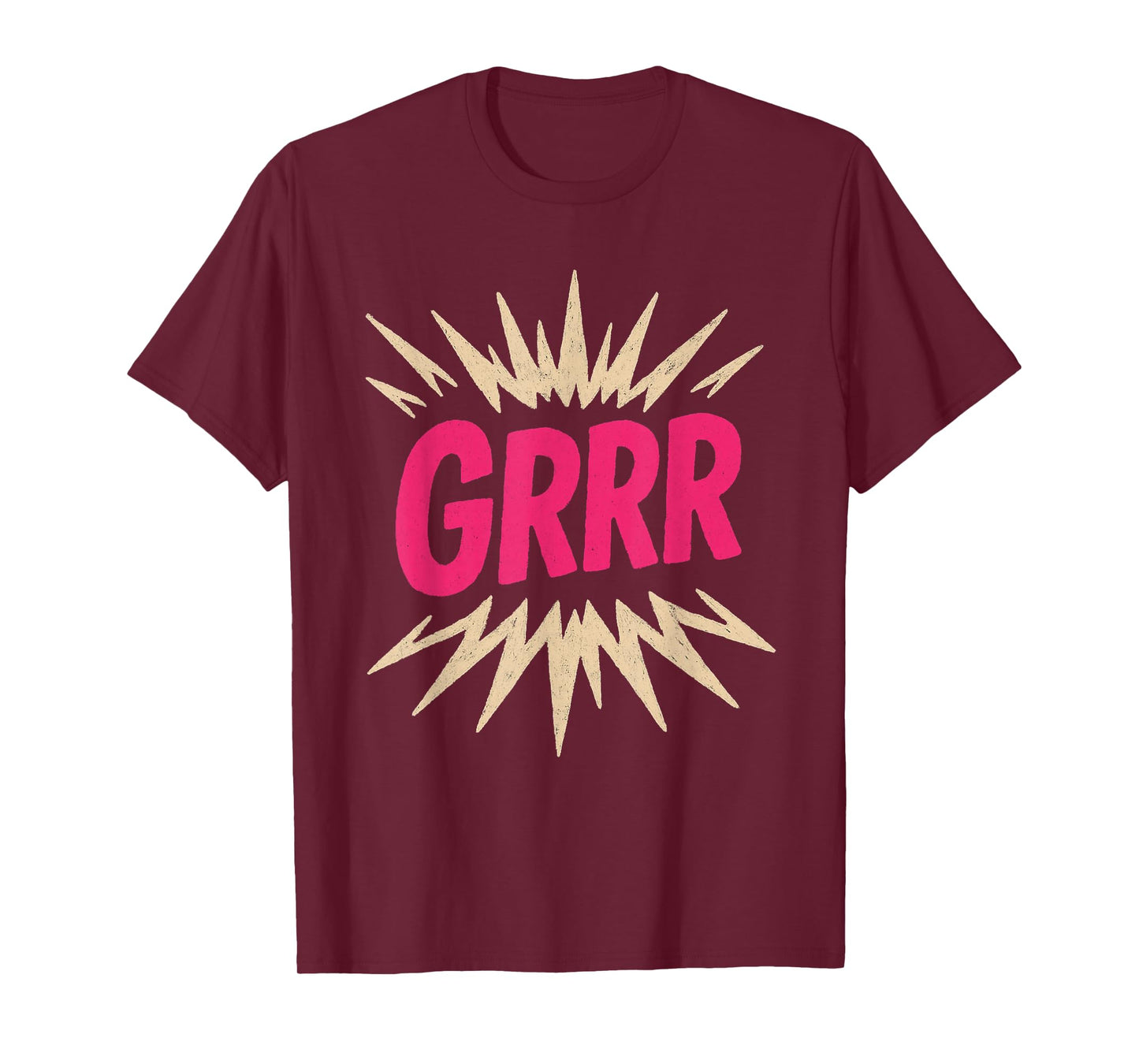 Grrr Aesthetic Funny Trendy Viral Mood Grrr Expression T-Shirt