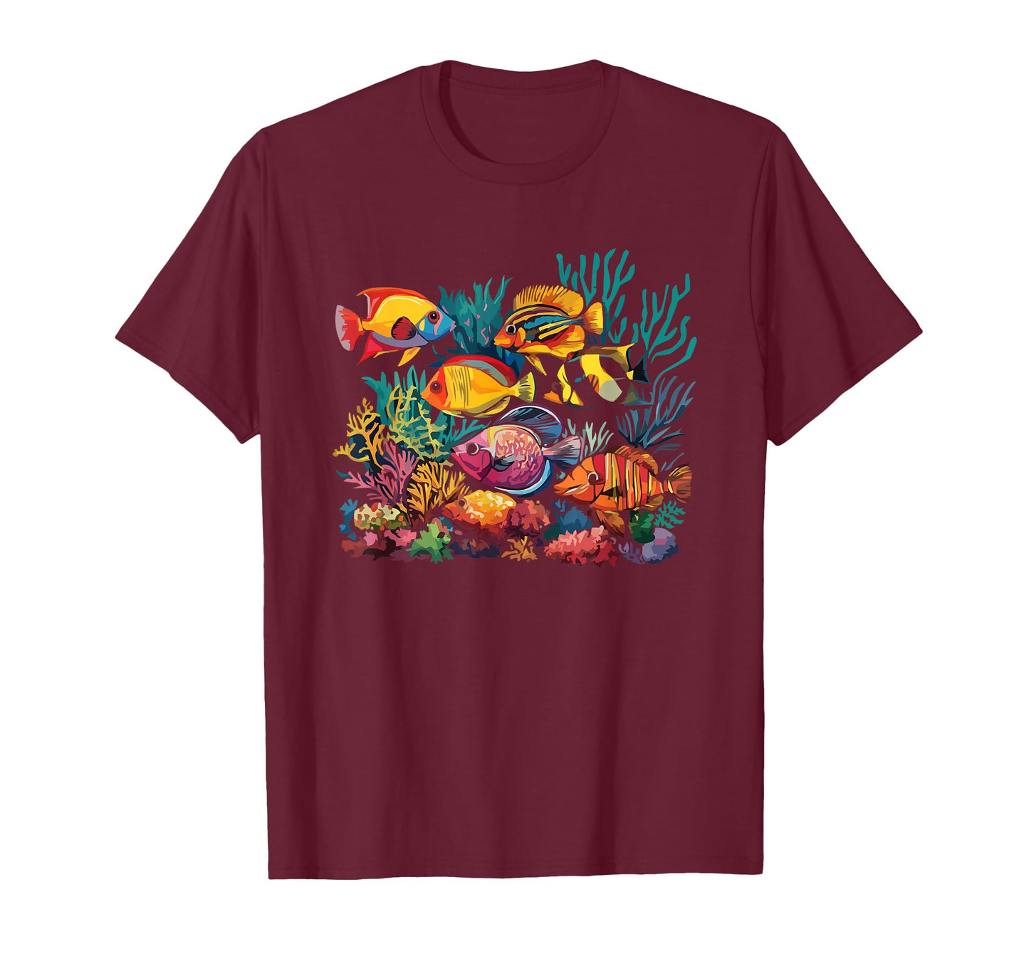 Colorful Fish Coral Reef Underwater Paradise T-Shirt