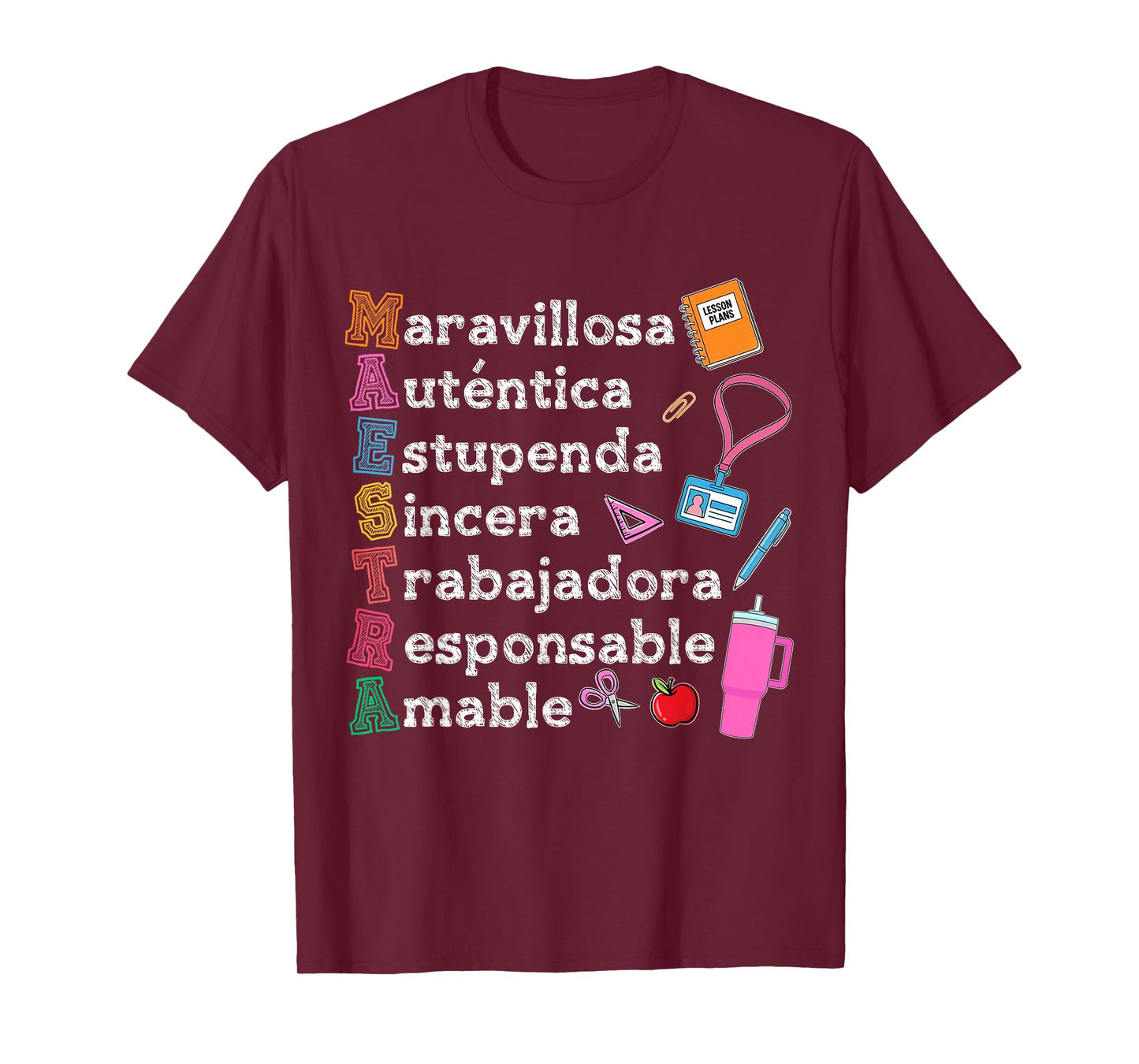Spanish Teacher Appreciation Maestra Bilingual Teaching Life T-Shirt