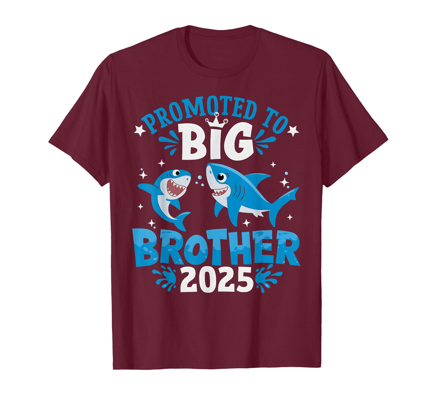 Promoted To Big Brother 2025 Shark Ocean Sibling Boys Kids T-Shirt