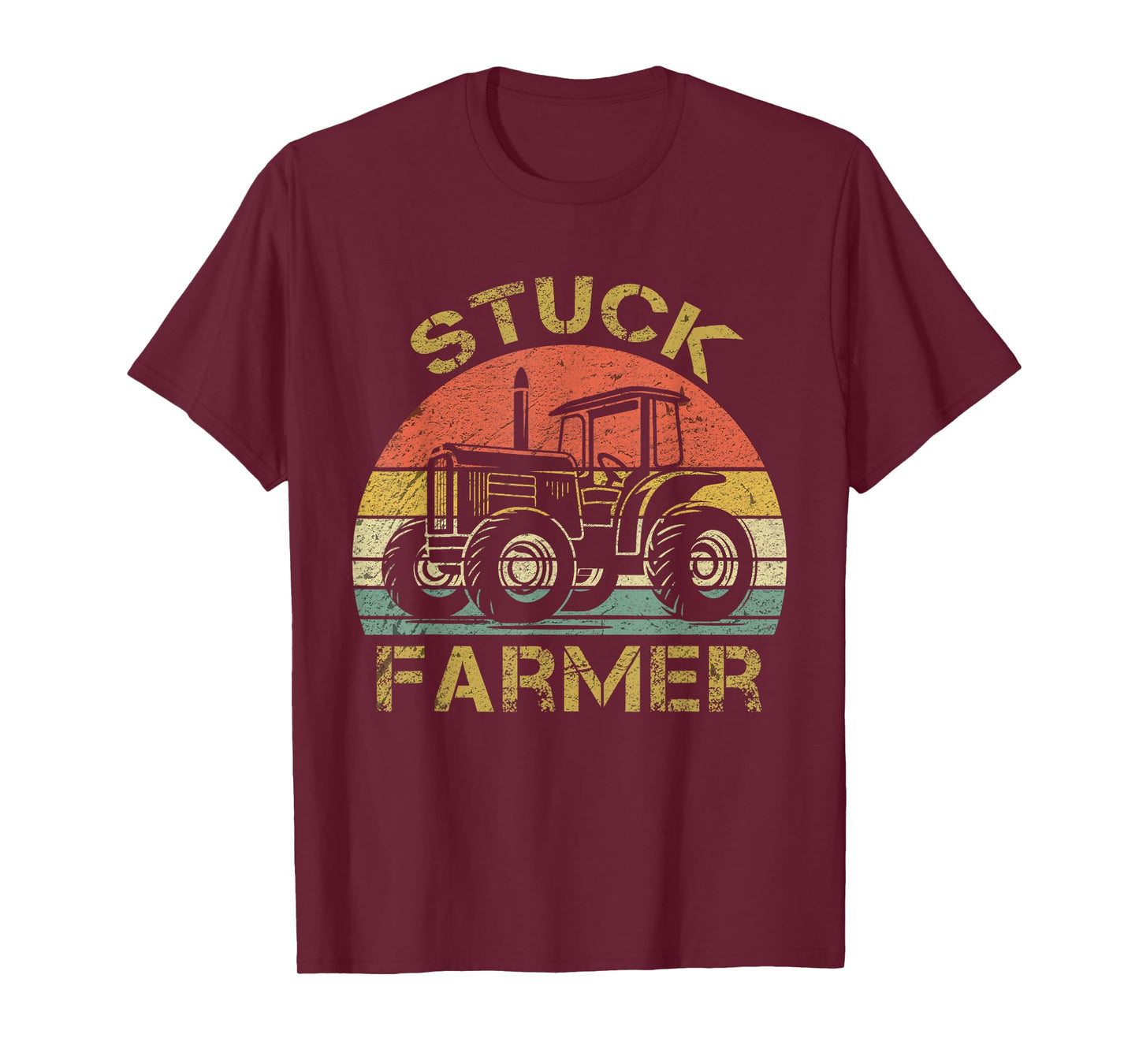 Funny Vintage Stuck Farmer , farmer men women and kids T-Shirt