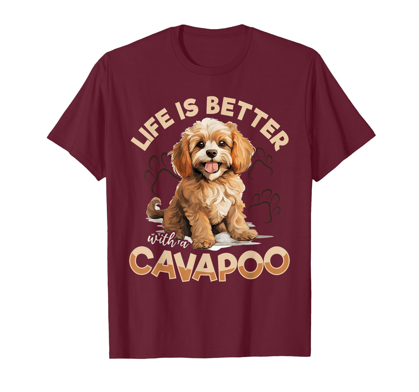 Cavapoo Dog Breed Pet Life is better with a Cavapoo Men Women Kids T-Shirt