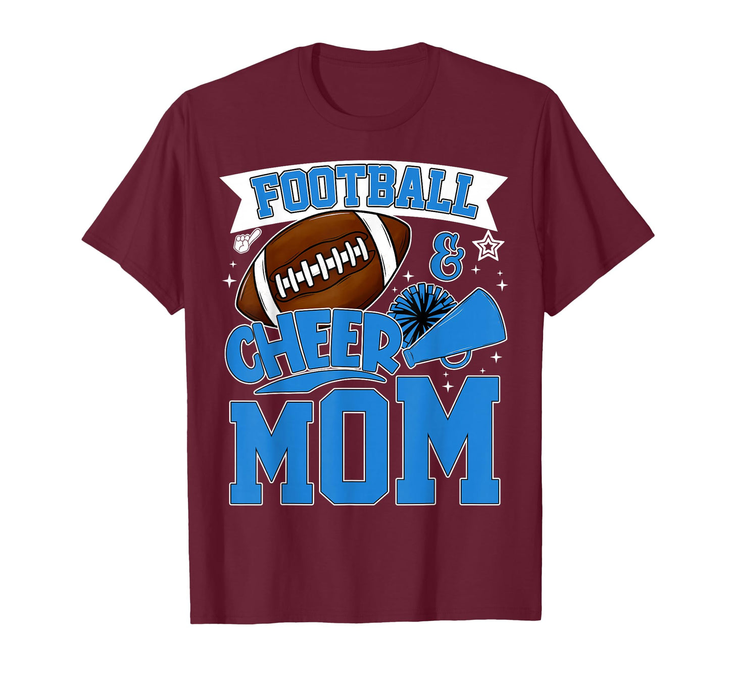 Football Cheer Mom for Women Men Vintage Cheer Spirit Funny T-Shirt