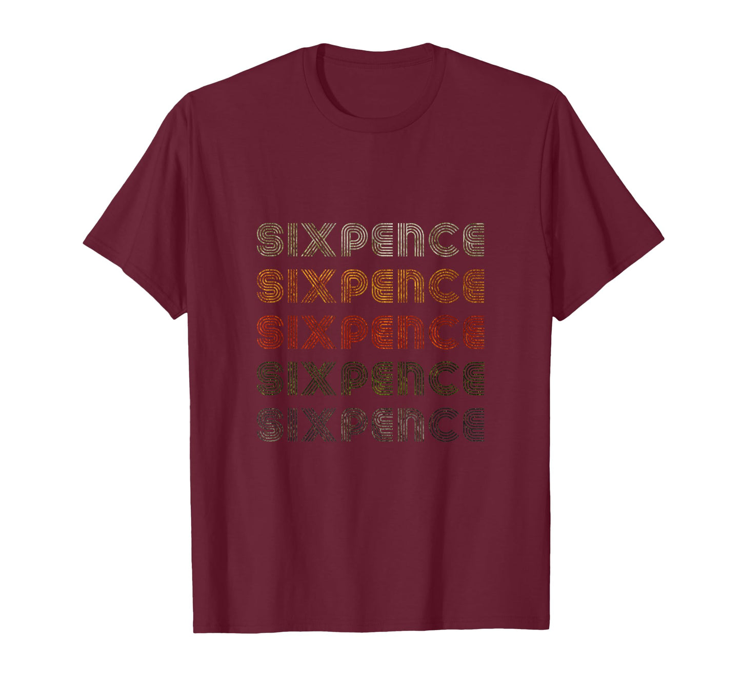 Love Heart Sixpence Tee Grunge Vintage Style Black Sixpence T-Shirt
