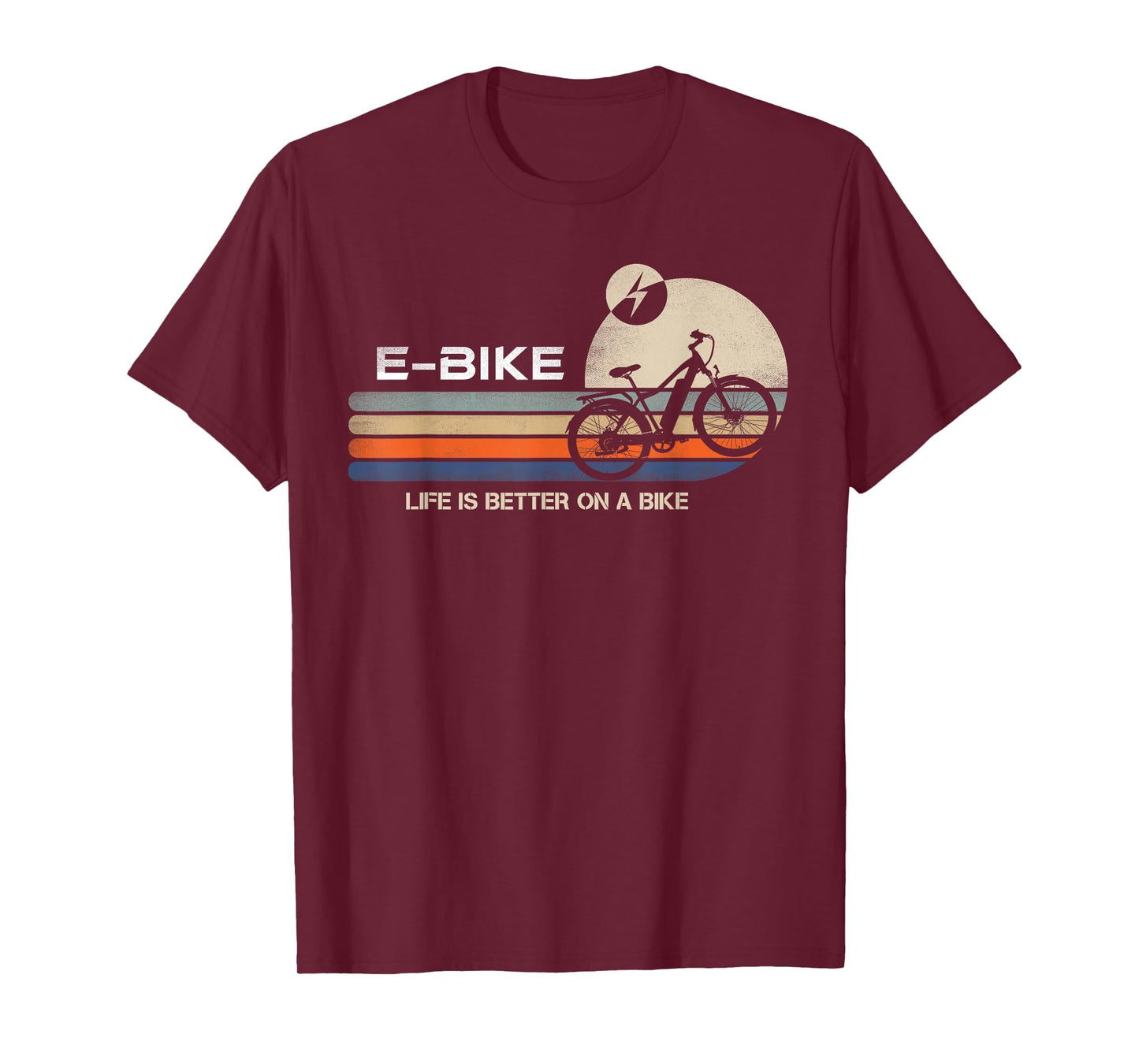 E-BIKE Retro Electric Bicycle Vintage Cycling Life is better T-Shirt