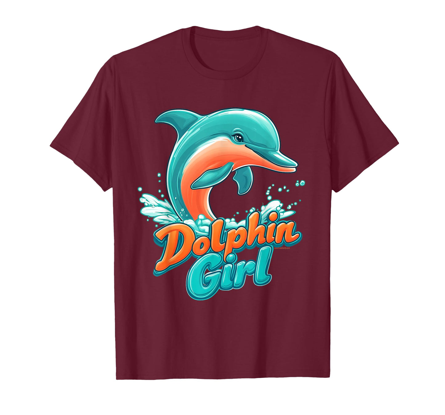 Dolphin Girl Florida Souvenir Miami Beach Gift for Women T-Shirt