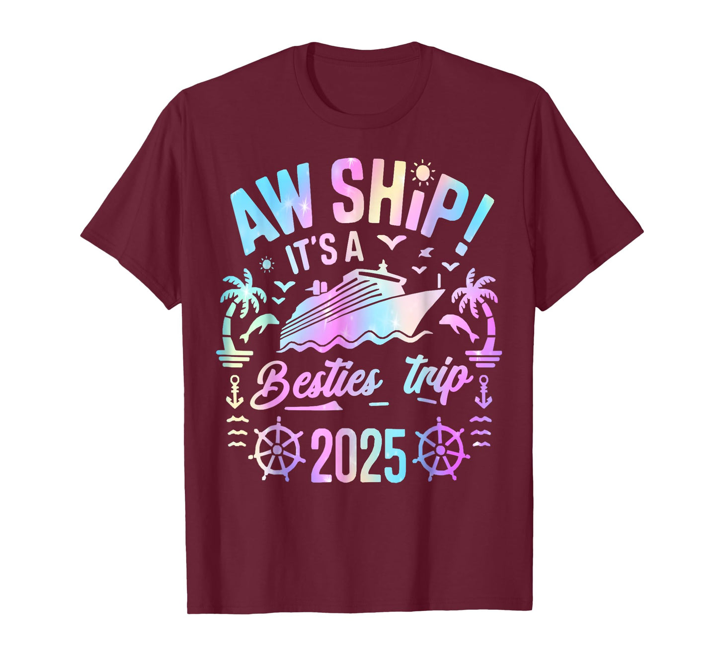 Besties Cruise 2025 Besties Cruising Summer Vacation Trip T-Shirt