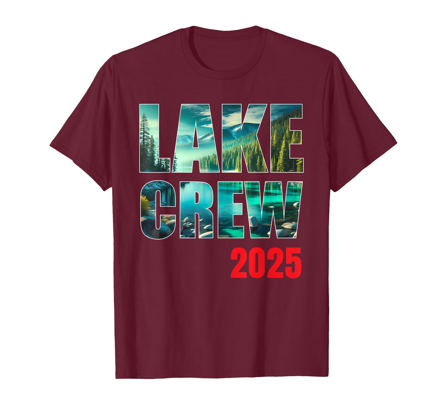Lake Crew 2025 Family Trip Pontoon Boat Life Reunion Holiday T-Shirt
