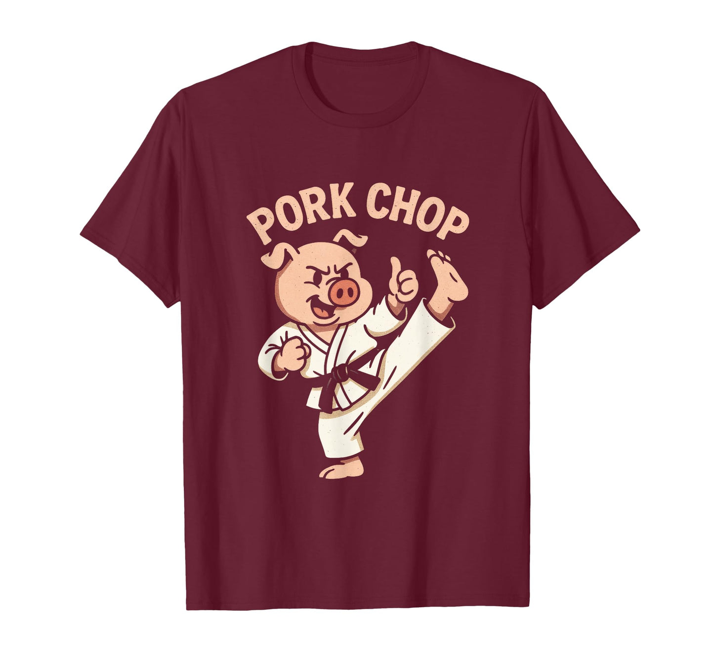 Pork CHOP - Funny Pig Karate Martial Arts T-Shirt