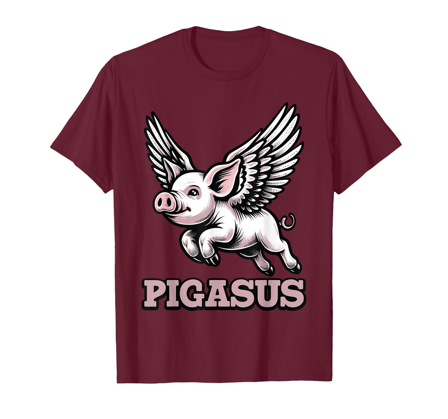 Pigasus Flying Pig Animal Mythical Pig Lover T-Shirt