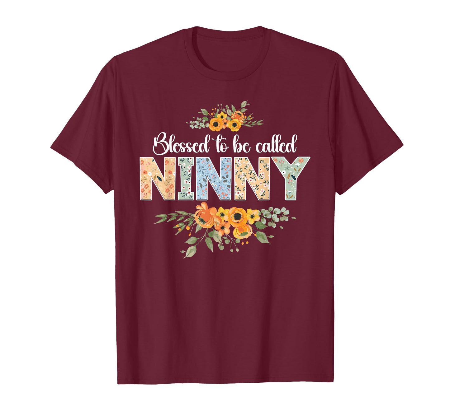 Blessed To Be Called Ninny Grandmother Ninny Grandma T-Shirt