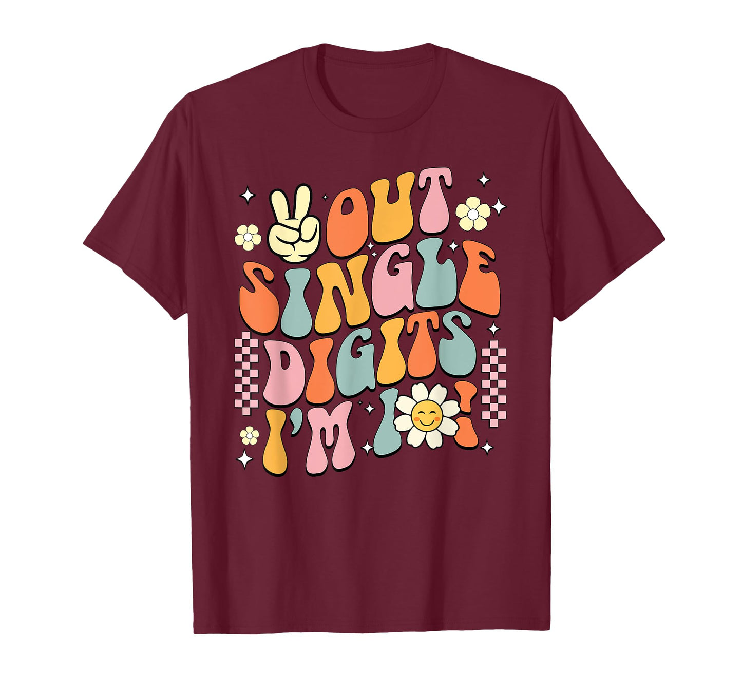 10Th Birthday Peace Out Single Digit Party 10 Year Old T-Shirt