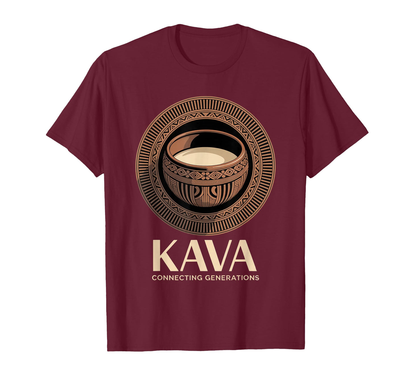 Pacific Island Kava Culture Artwork Design T-Shirt