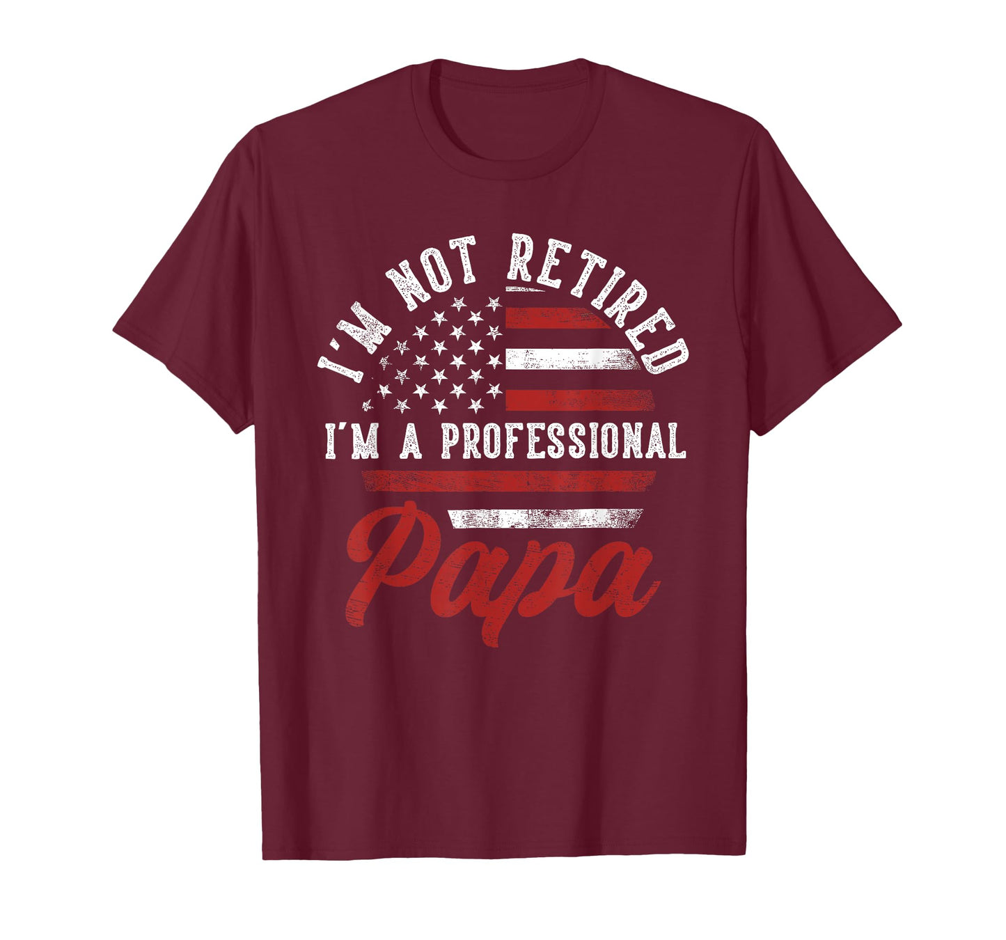 I'm Not Retired I'm A Professional Papa Funny T-Shirt