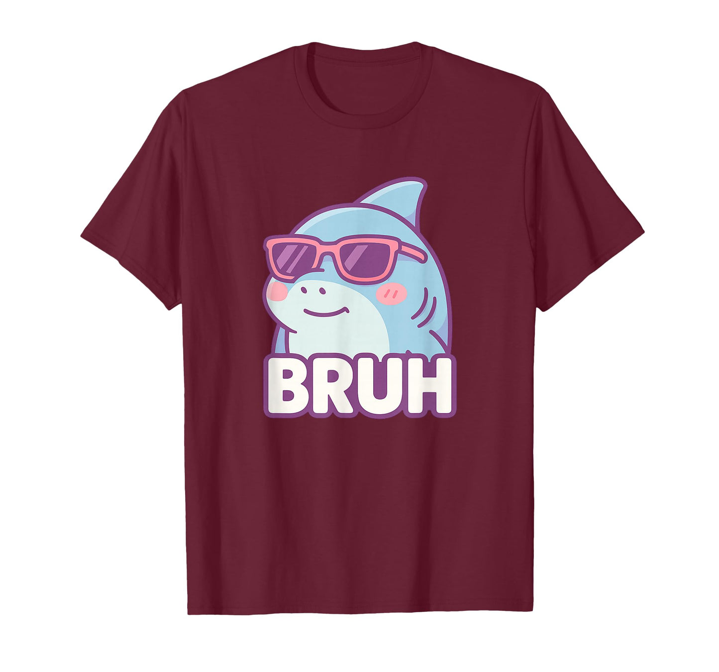 Funny Bruh Joke Bro Shark Lover Ocean Wildlife Humor T-Shirt