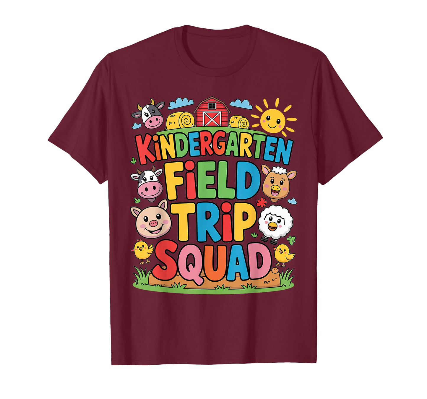 Farm Trip Field Trip Squad Farm Visit Kindergarten T-Shirt