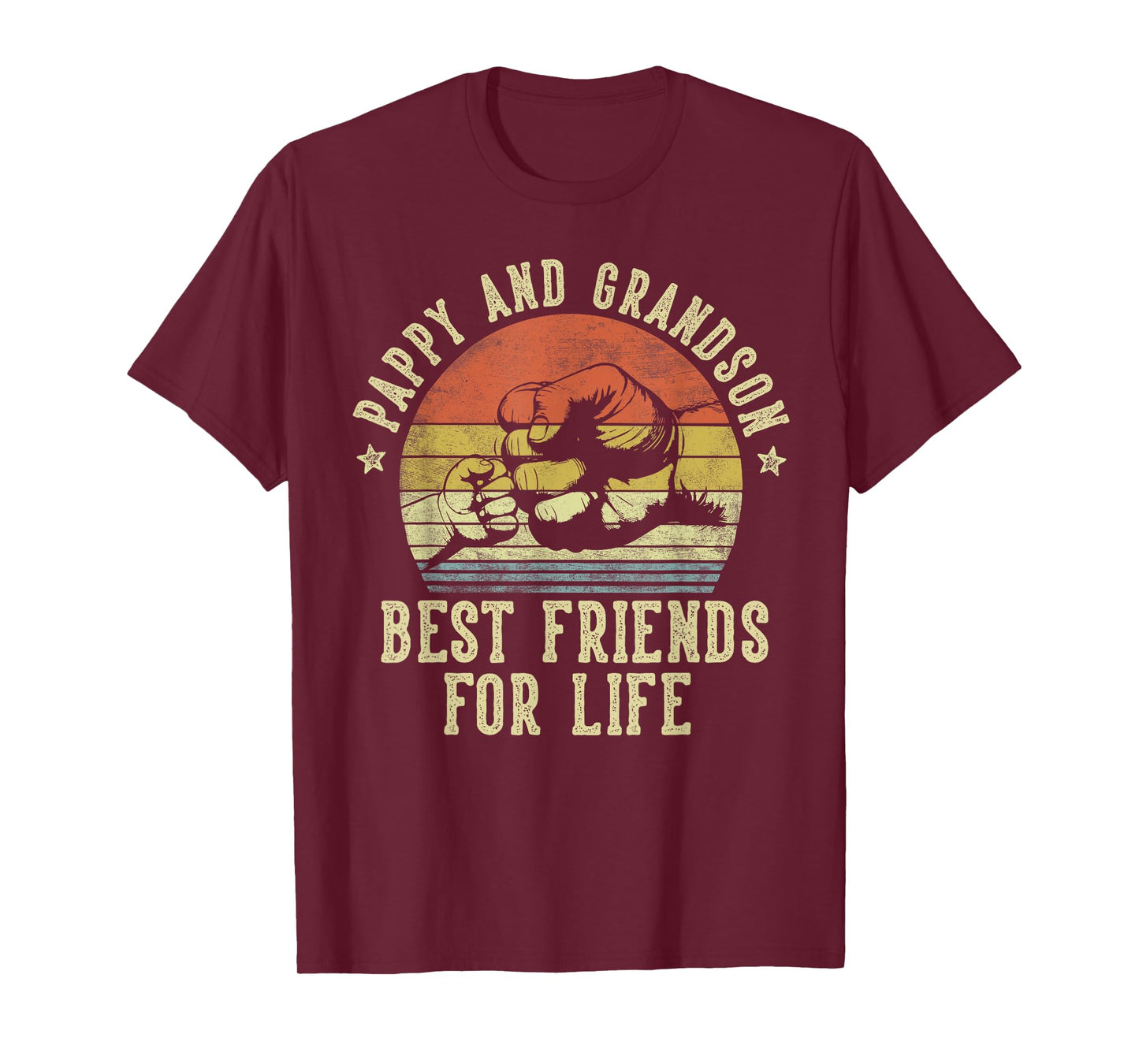 Pappy and Grandson Best Friends for Life Funny Pappy T-Shirt